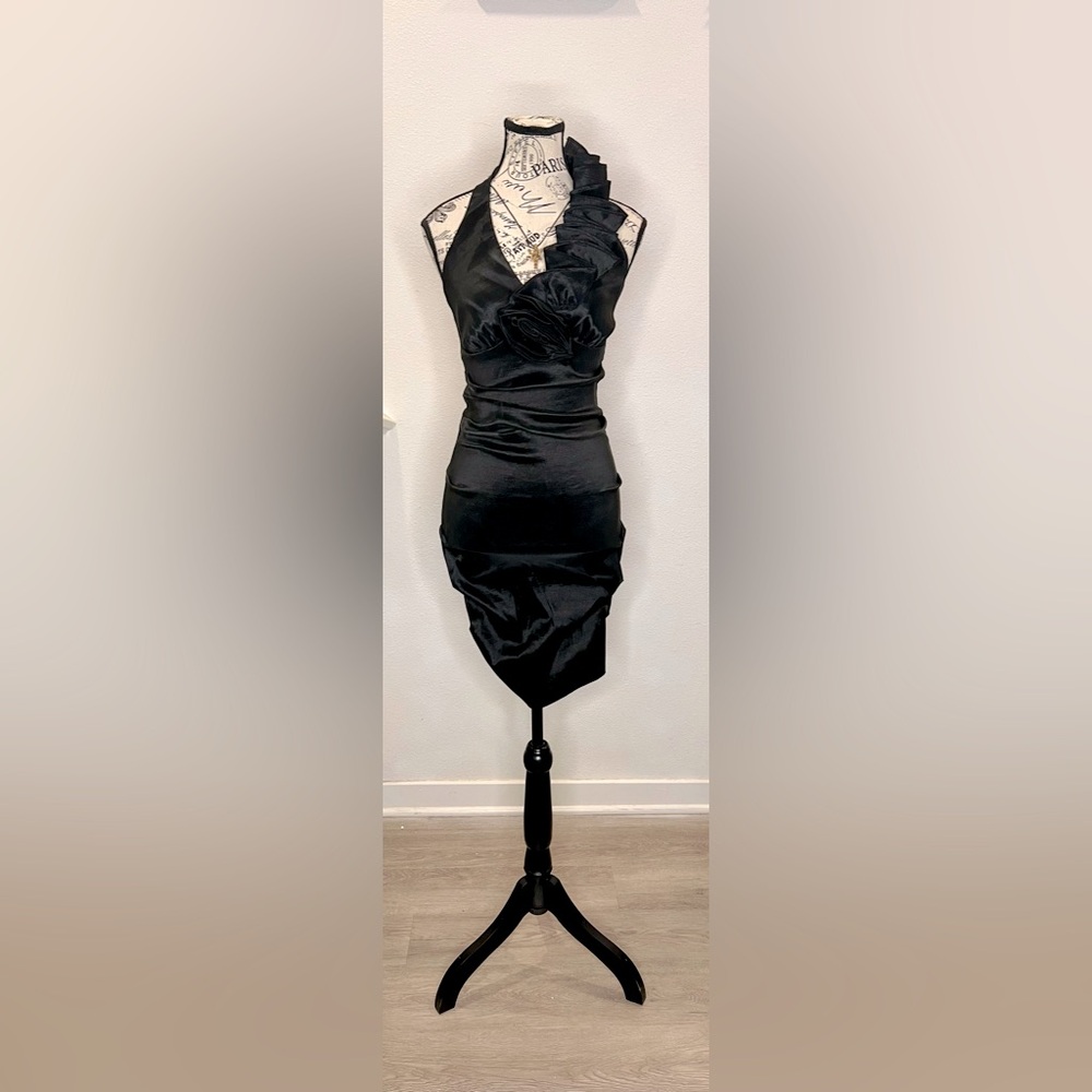 Vintage Black Halter Dress